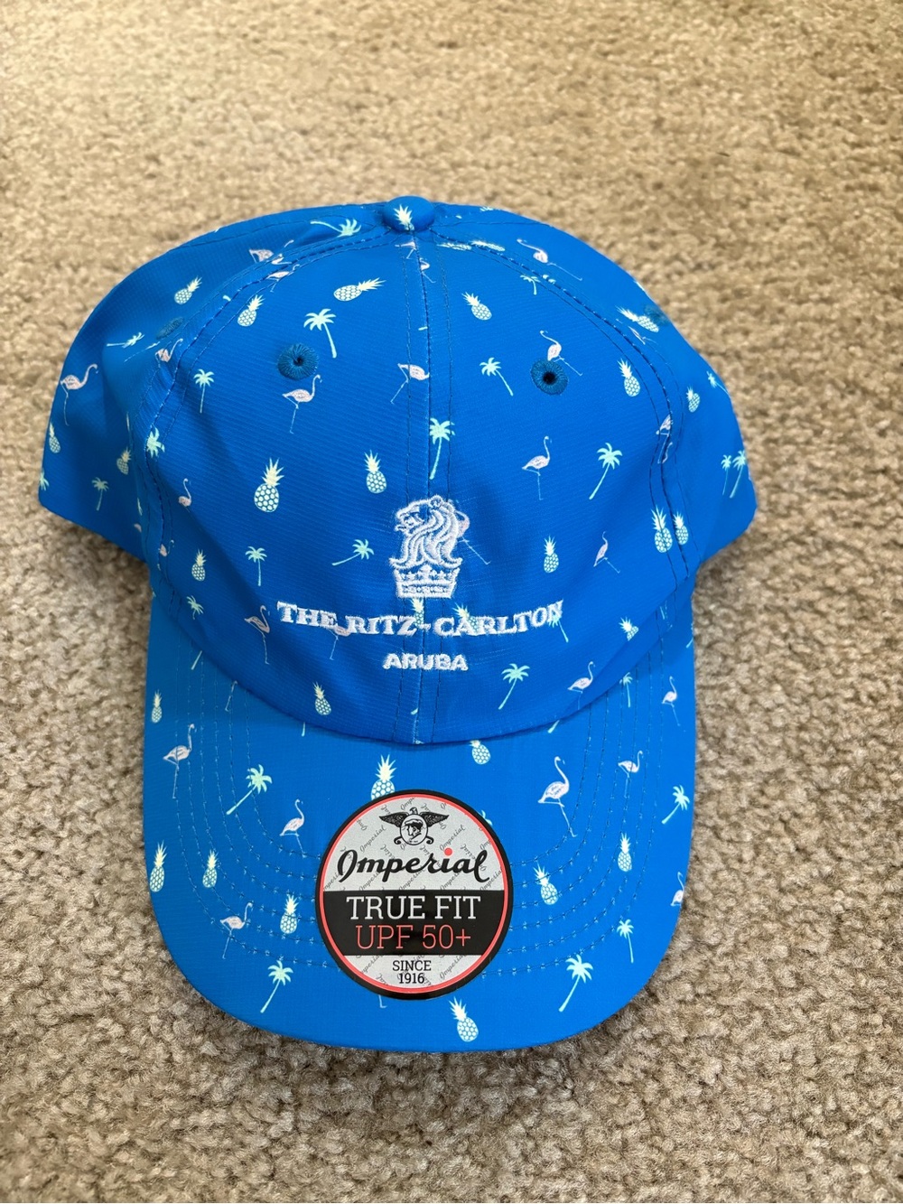 The Ritz-Carlton Aruba Blue Pineapple & Flamingo Cap